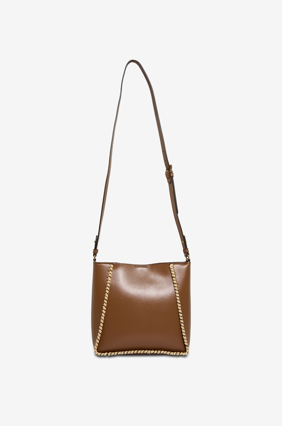 STELLA McCARTNEY Rectangular shoulder bag with adjustable strap Women BROWN 3
