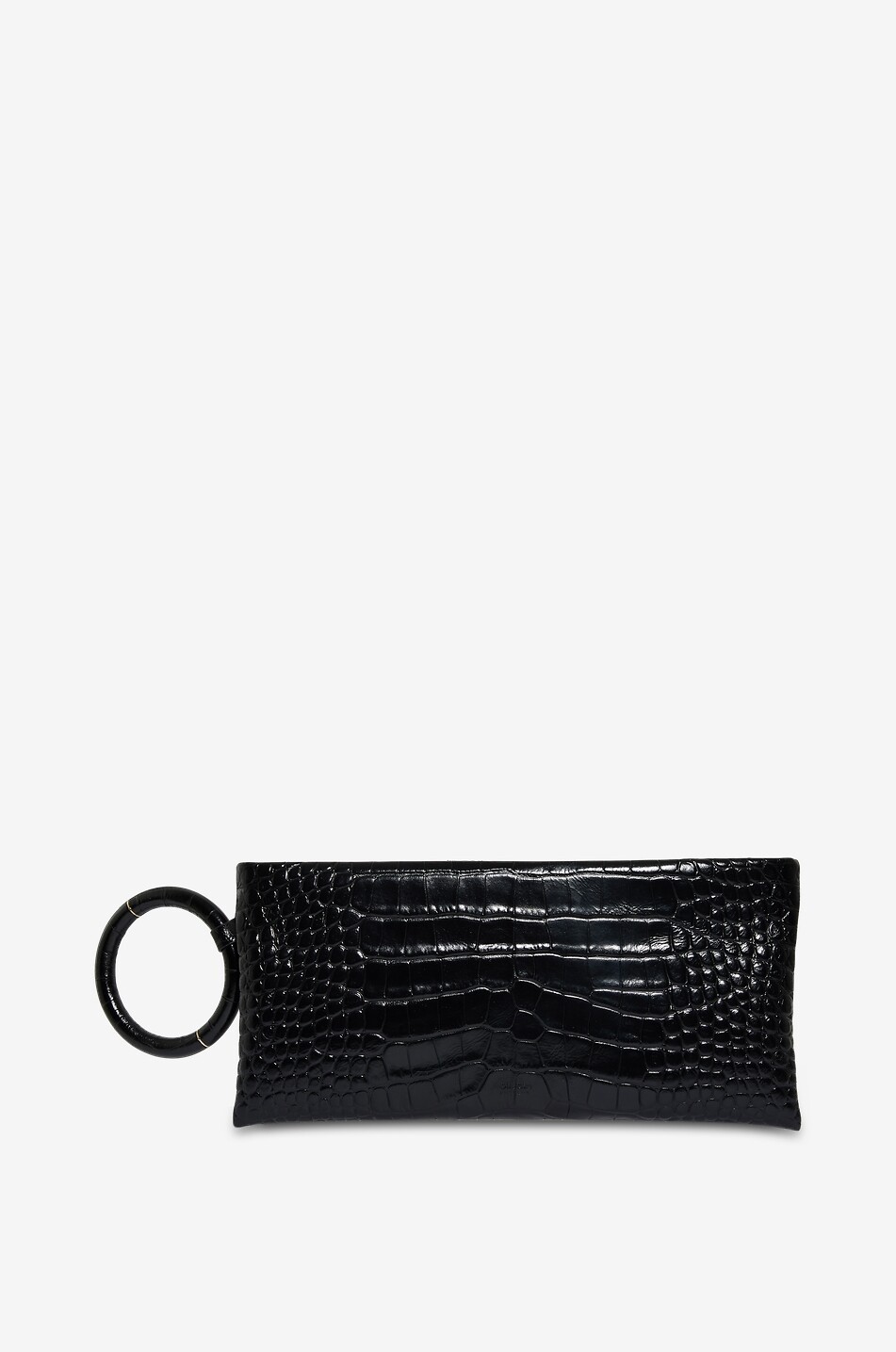 TOM FORD Pochette en cuir de veau effet animalier Femme NOIR 1