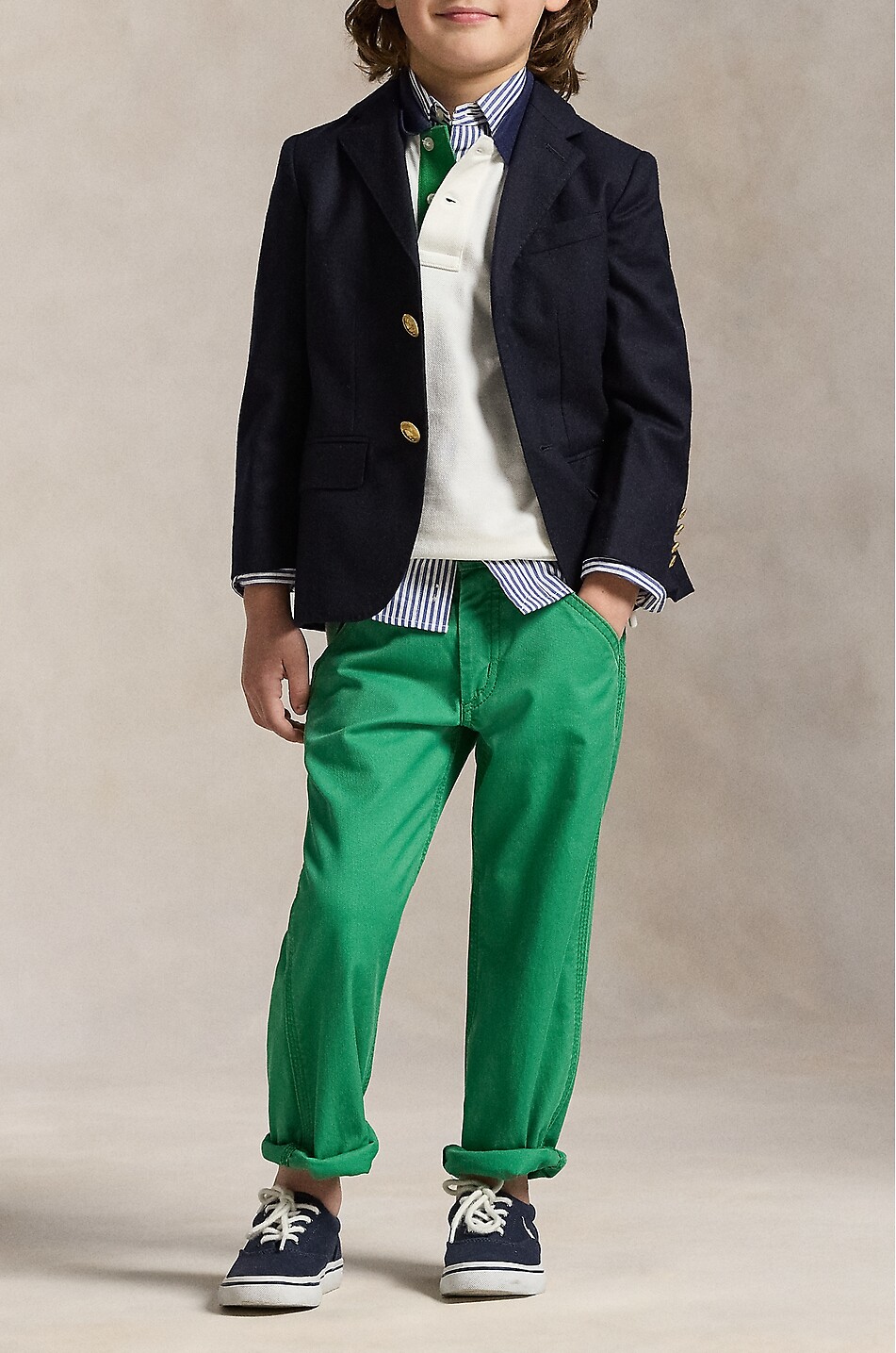 POLO RALPH LAUREN Besticktes Jungen-Polohemd aus Baumwollpiqué Crest Junge WEISS 6