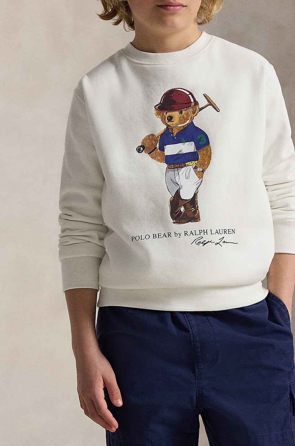 POLO RALPH LAUREN Boy's knit jumper Boy WHITE 3