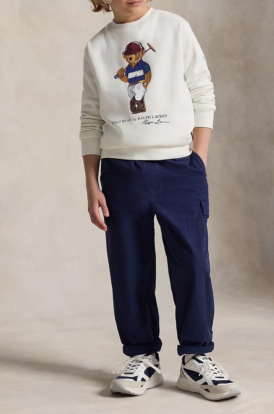 POLO RALPH LAUREN Boy's knit jumper Boy WHITE 4