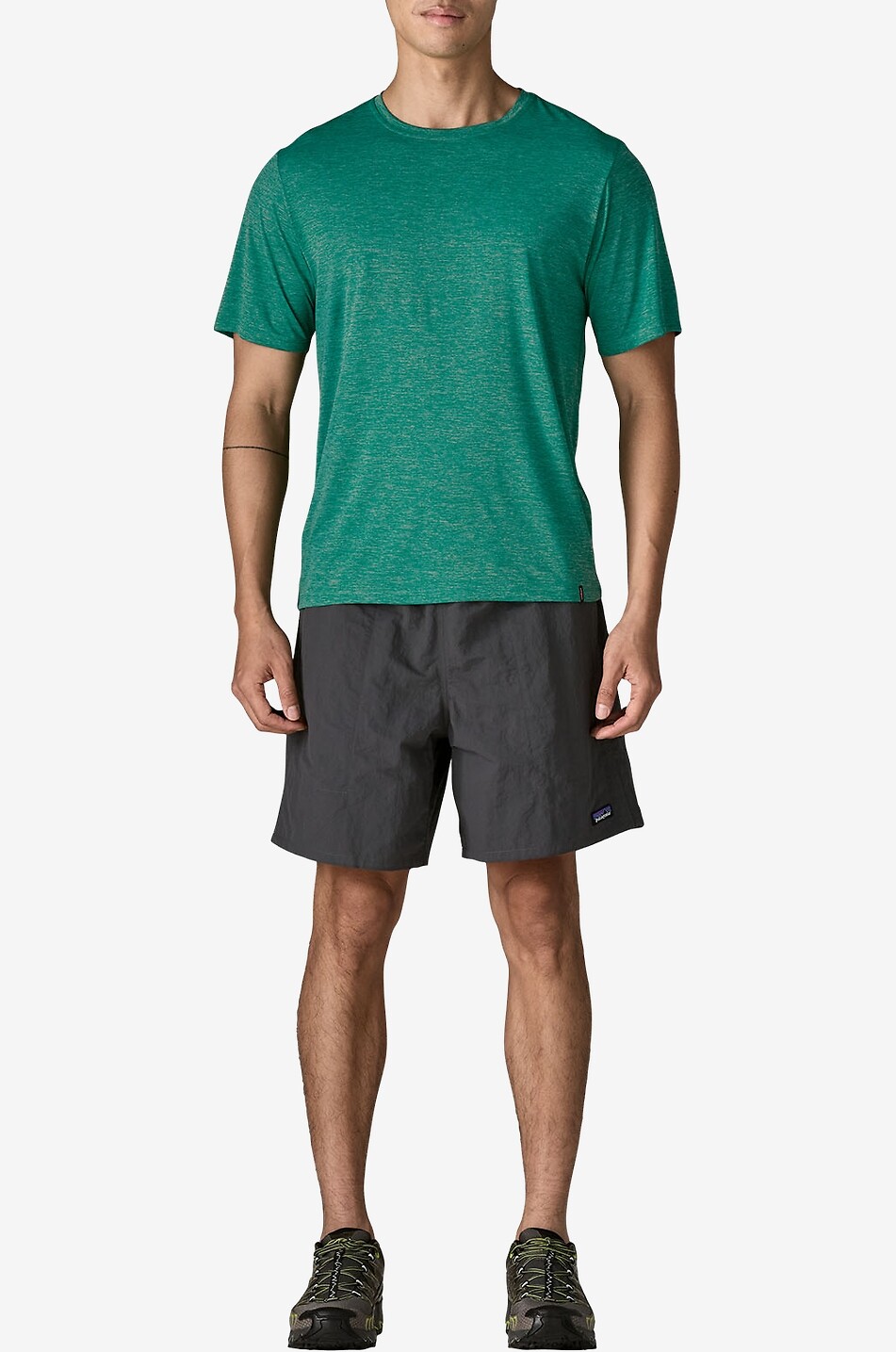 PATAGONIA Capilene Cool Daily printed jersey round-neck t-shirt Men GREEN 6
