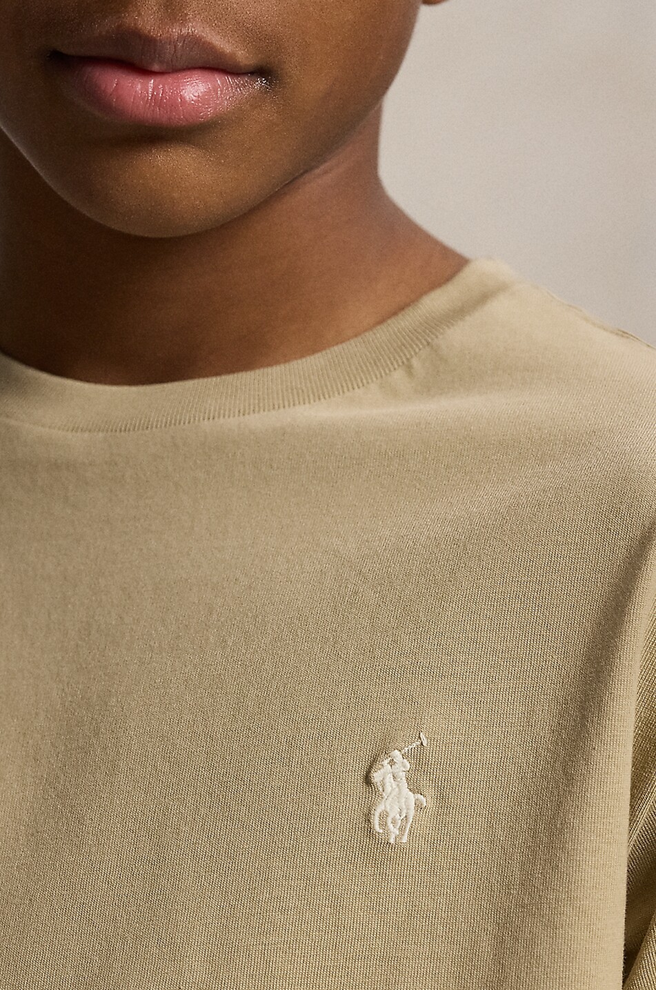 POLO RALPH LAUREN T-Shirt für Teenager-Jungen aus Baumwolle mit Logostickerei Pony Junge [akeneo-beigefonce] 5