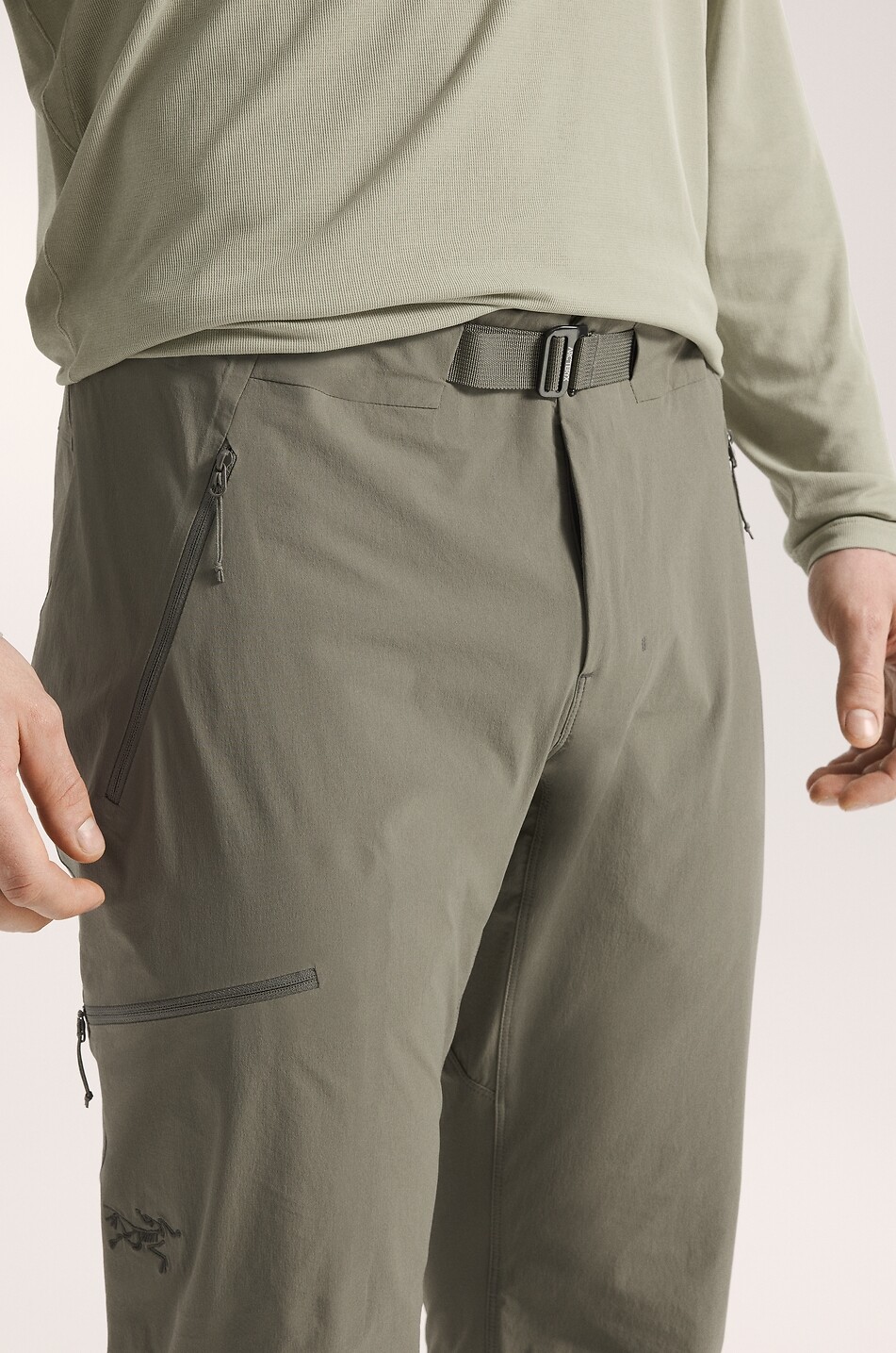 ARC'TERYX Gamma SL technical fabric hiking trousers Men KHAKI 8
