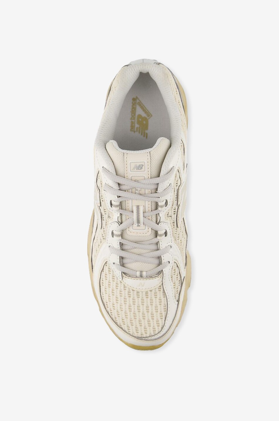 NEW BALANCE Niedrige Materialmix-Sneakers zum Schnüren 740 Damen BEIGE 6