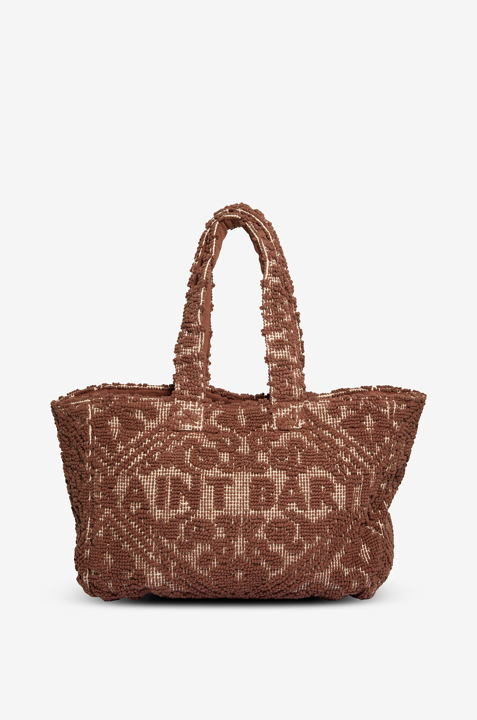 MC2 SAINT BARTH Vanity Tufting terry cotton tote bag Women DARK BROWN 3