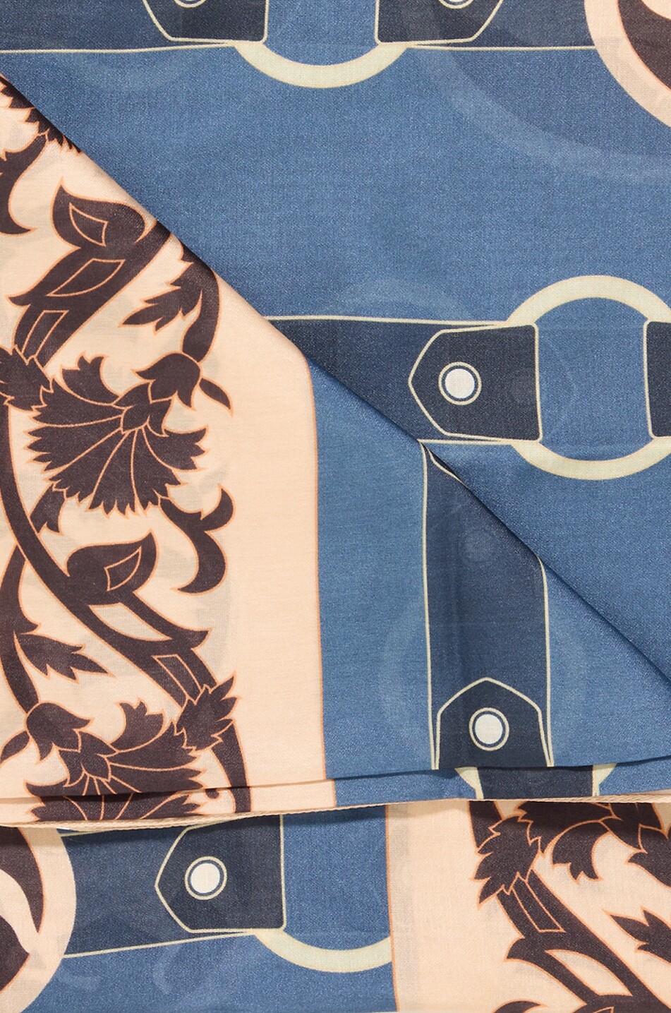 JUAN DE DIOS De La Falaise printed cotton and silk sarong Women BLUE 4