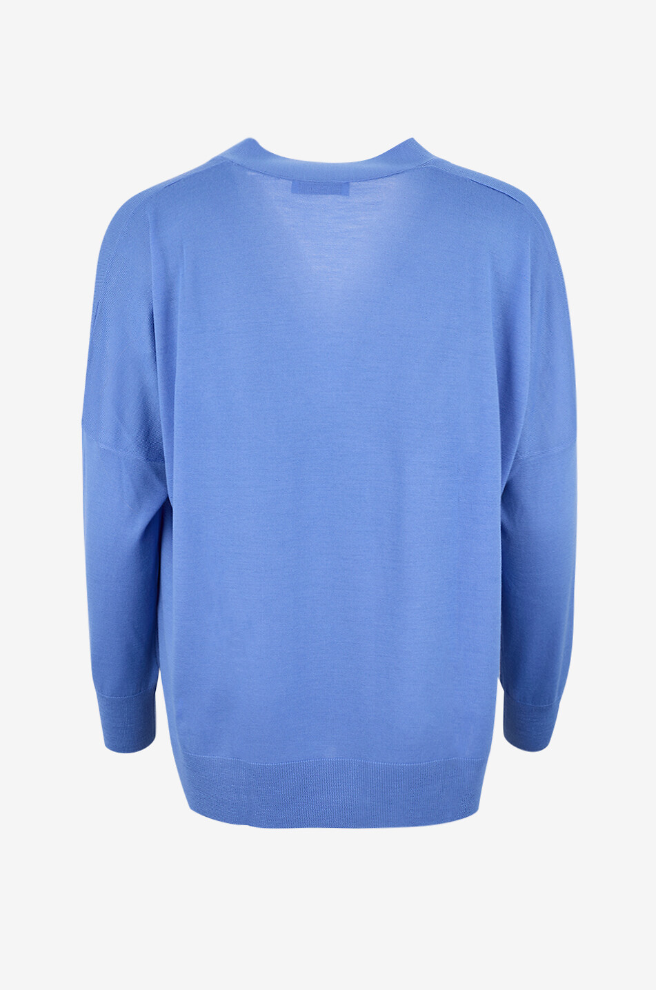 BONGENIE Gerader Cardigan aus Jersey-Stoff Tasmania Damen MITTELBLAU 2