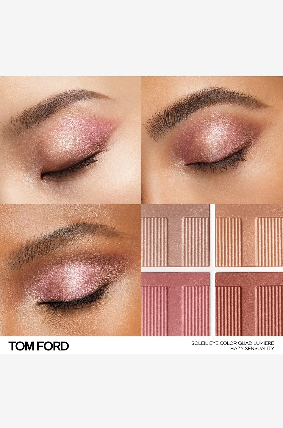 TOM FORD Soleil Eye Color Quad Hazy Sensuality eye shadow palette Women Colourless 3