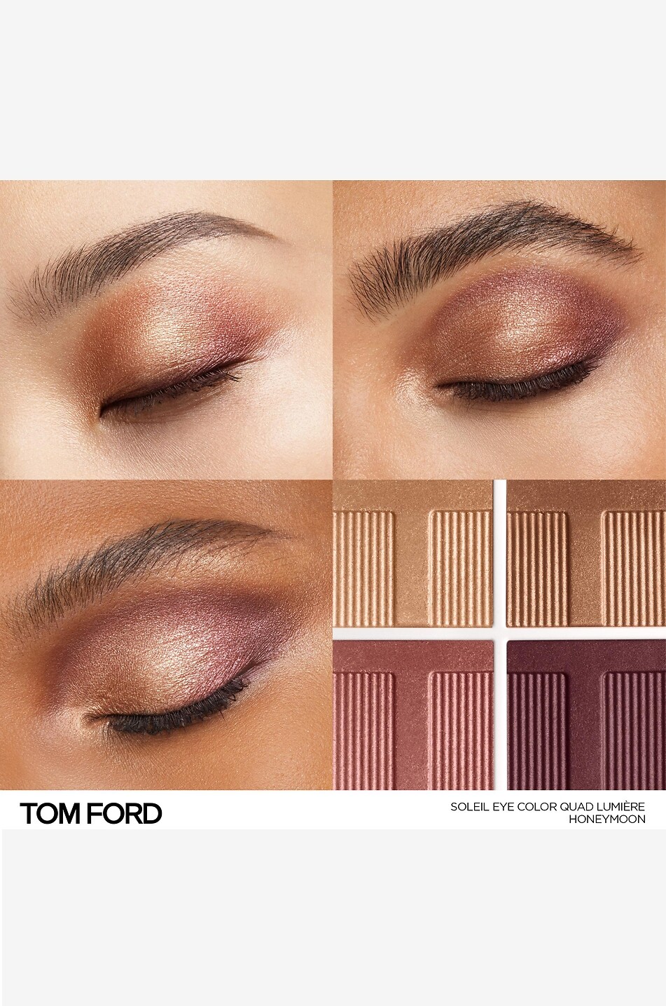 TOM FORD Soleil Eye Color Quad Honeymoon eye shadow palette Women Colourless 3