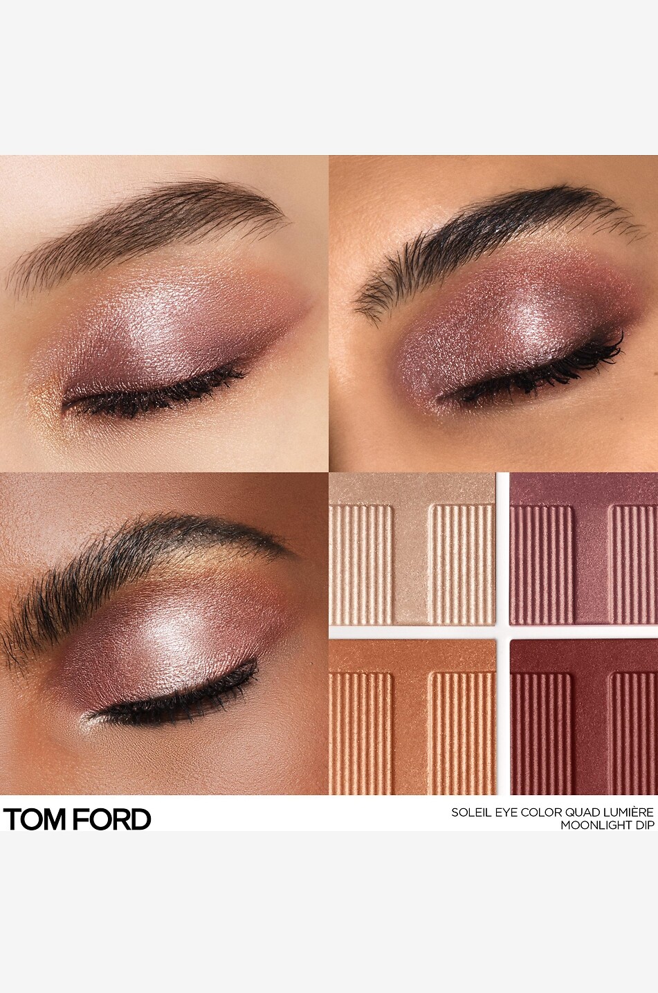 TOM FORD Soleil Eye Color Quad Nude Dip 2.0 eye shadow palette Women Colourless 3