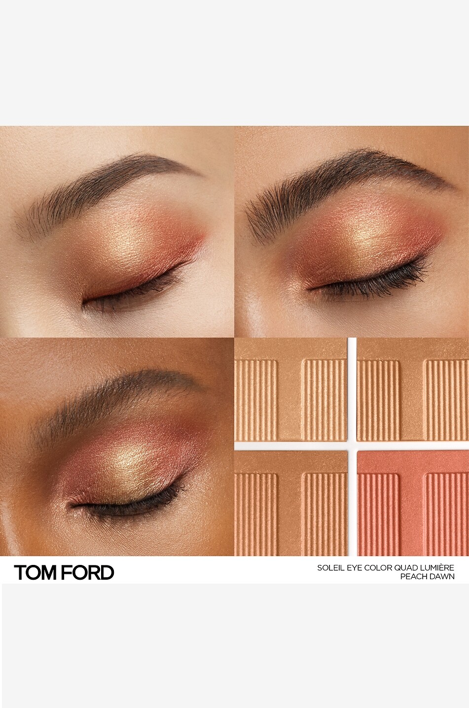 TOM FORD Palette de fards à paupières Soleil Eye Color Quad Peach Dawn Femme Incolore 3
