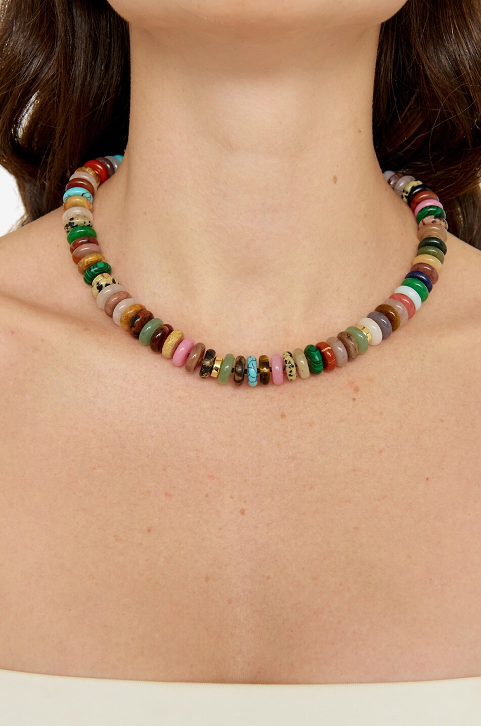 ELIOU Kairi stone bead necklace Women MULTI COLOURED 2