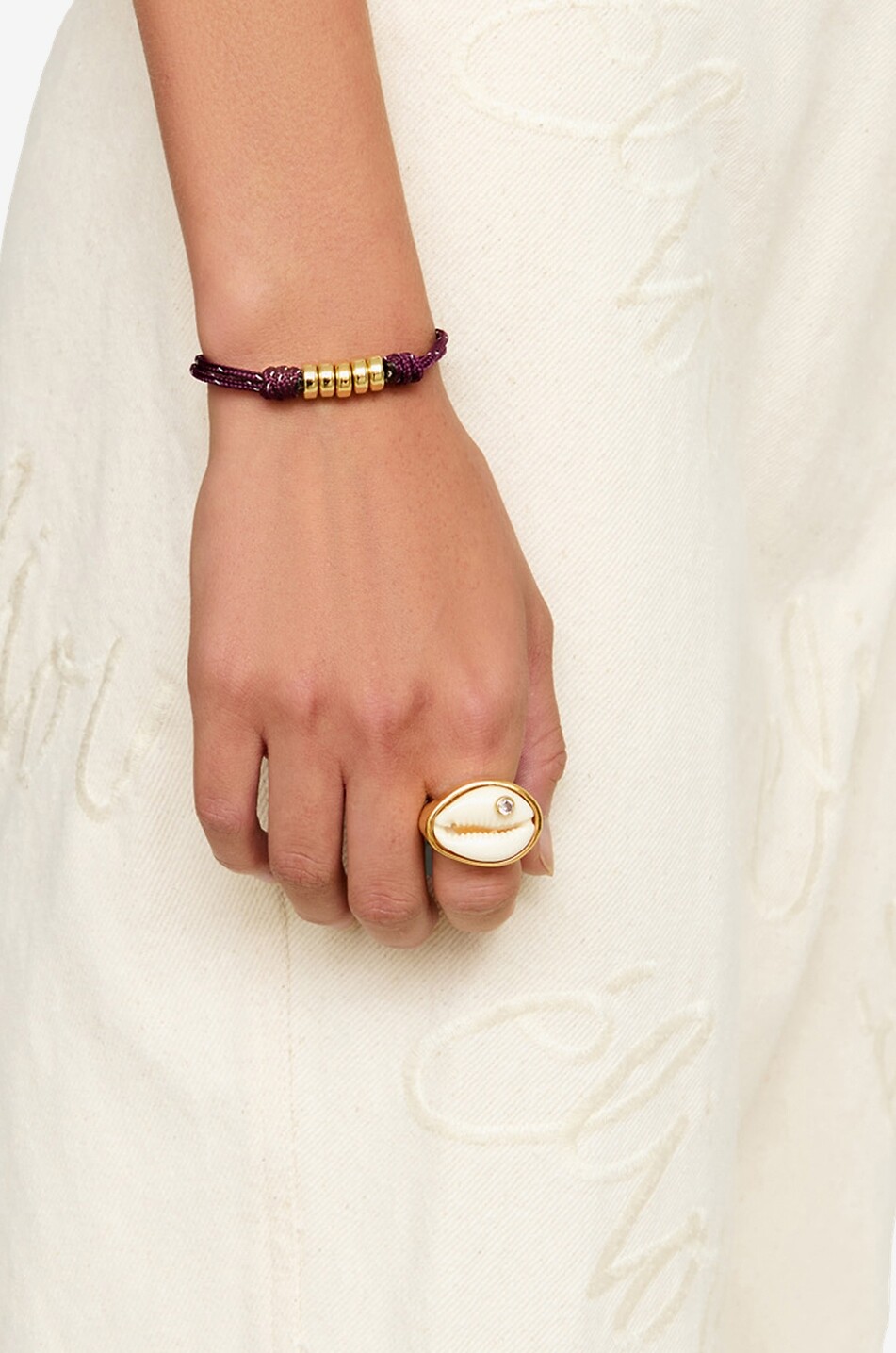 ELIOU Cade cord bracelet Women DARK PURPLE 2