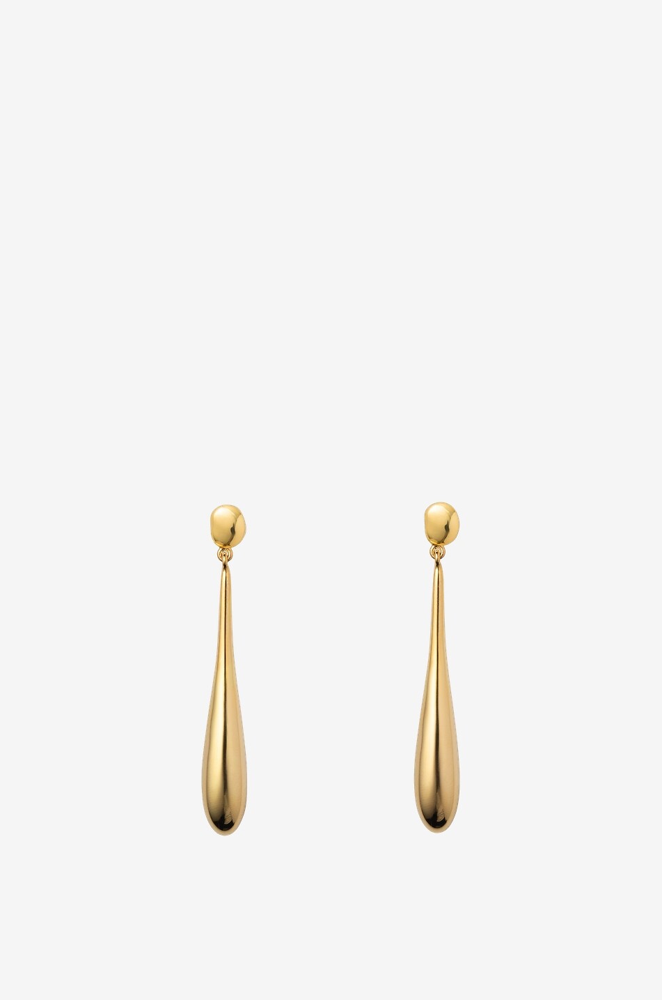 Boucles d'oreilles pendantes dorées Lagrima
