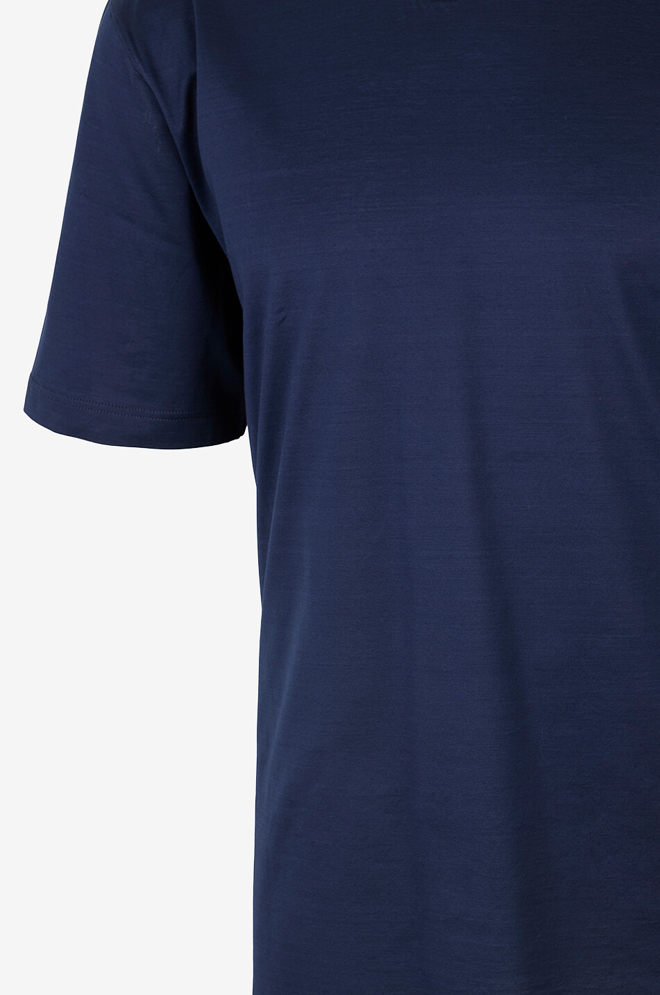 GRAN SASSO Short-sleeved round-neck cotton jersey T-shirt Men DARK BLUE 3