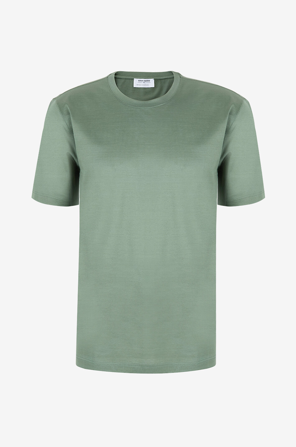 Short-sleeved round-neck cotton jersey T-shirt