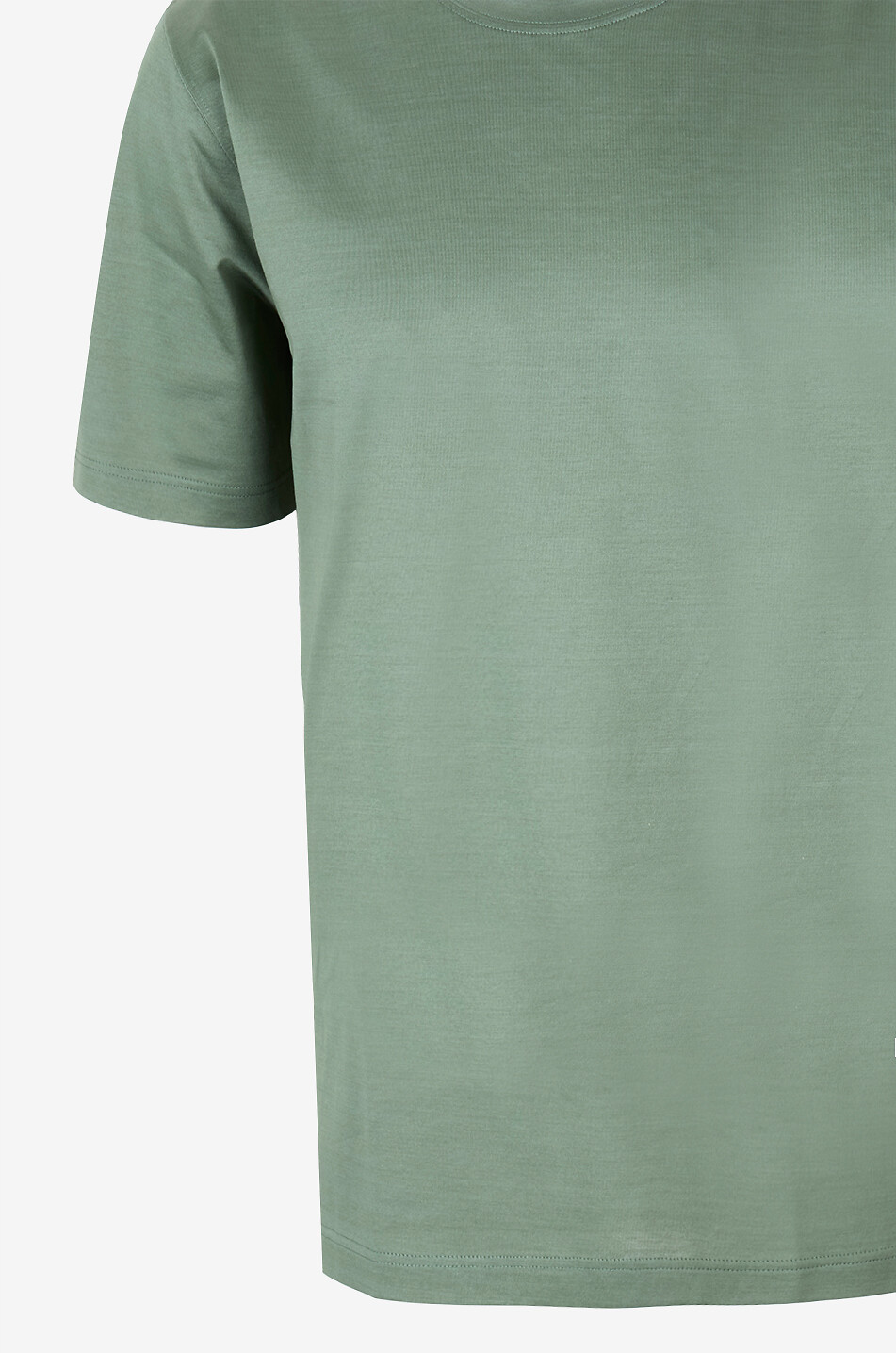 GRAN SASSO Short-sleeved round-neck cotton jersey T-shirt Men MEDIUM GREEN 3