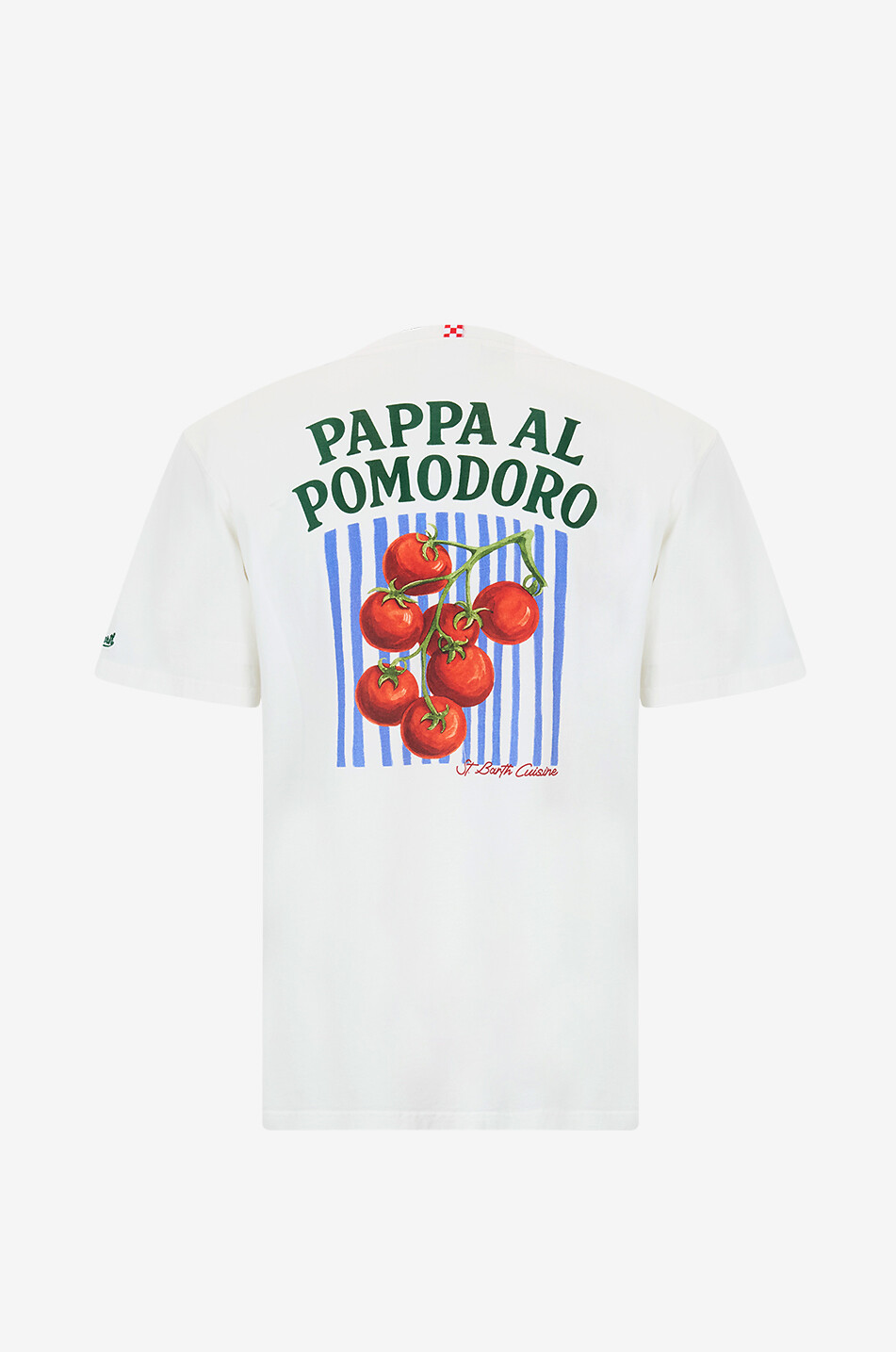 MC2 SAINT BARTH Portland printed cotton round-neck t-shirt Men EGGSHELL 2