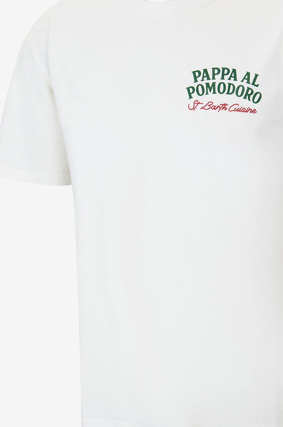 MC2 SAINT BARTH Portland printed cotton round-neck t-shirt Men EGGSHELL 3
