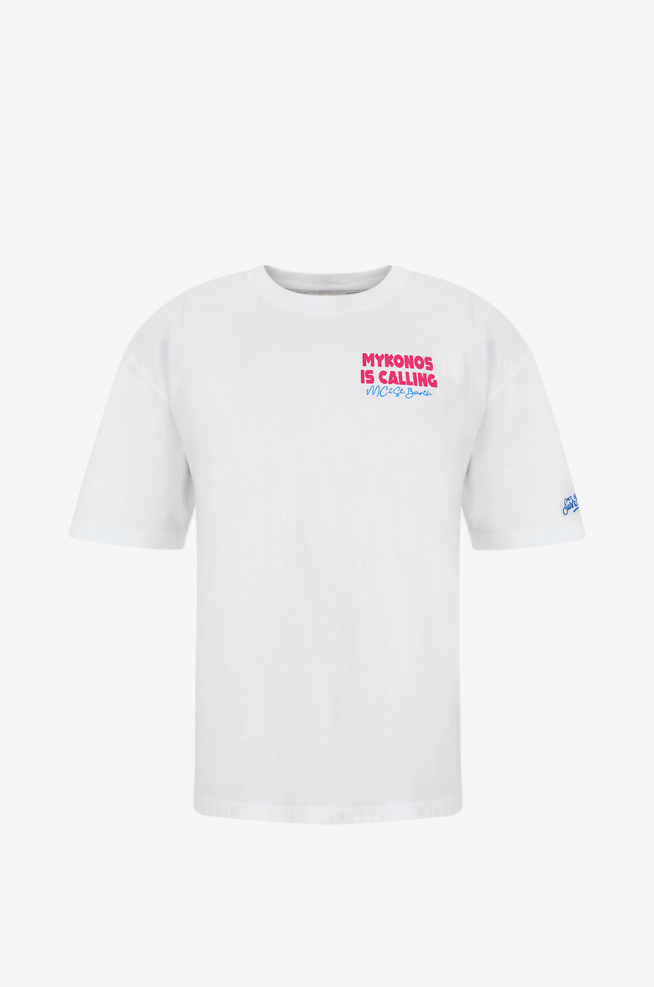 Delmar printed cotton round-neck t-shirt