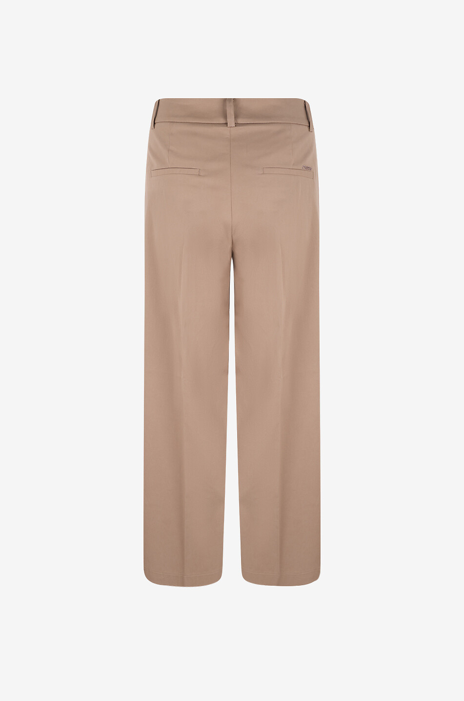 CAMBIO California straight-leg mixed cotton trousers Women LIGHT BROWN 2