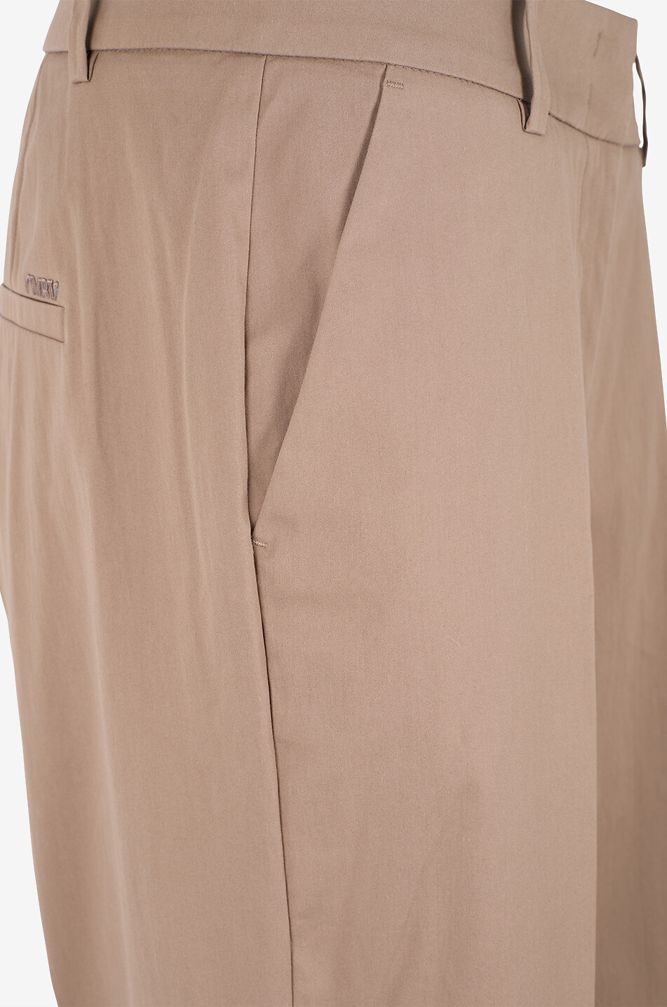 CAMBIO California straight-leg mixed cotton trousers Women LIGHT BROWN 3