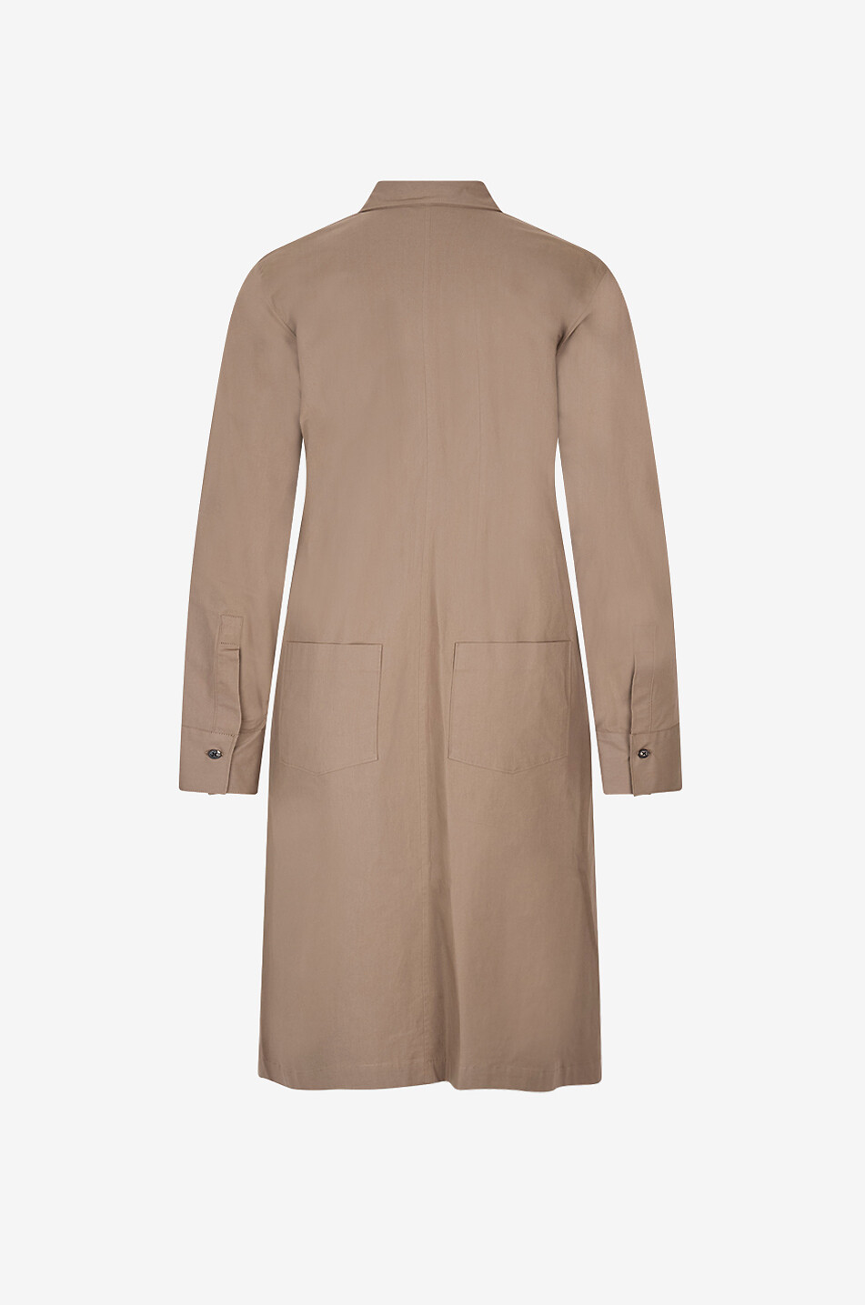 LIS LAREIDA Destiny mid-length shirt collar straight dress Women KHAKI 2
