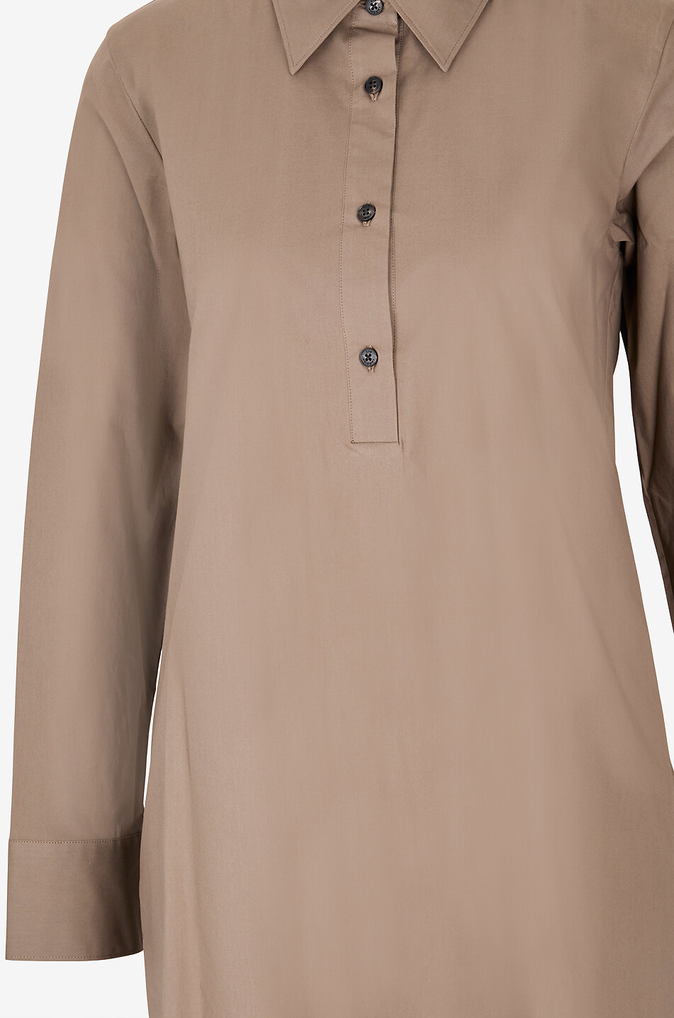 LIS LAREIDA Destiny mid-length shirt collar straight dress Women KHAKI 7
