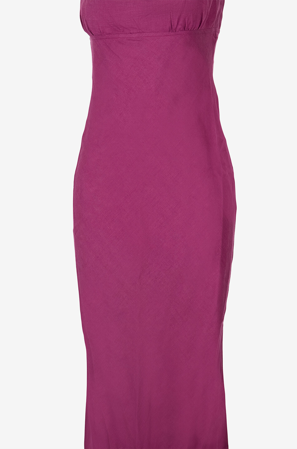 ARKITAIP Nicola backless fitted midi dress in linen Women DARK PURPLE 3
