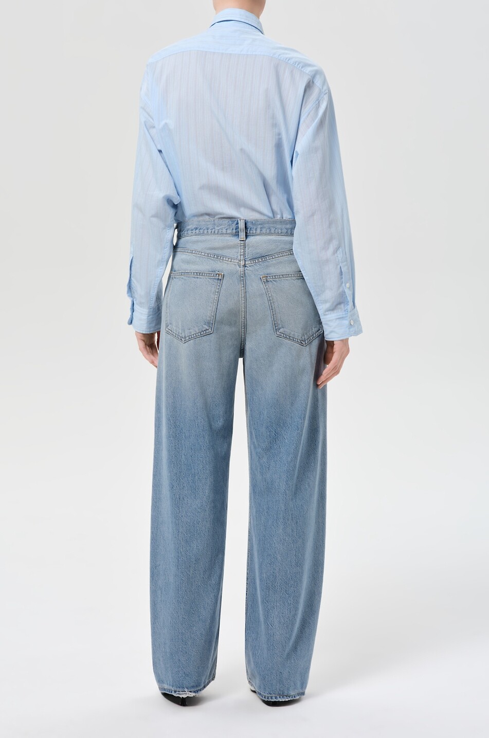 AGOLDE Jean large en denim Low Curve Femme BLEU 6