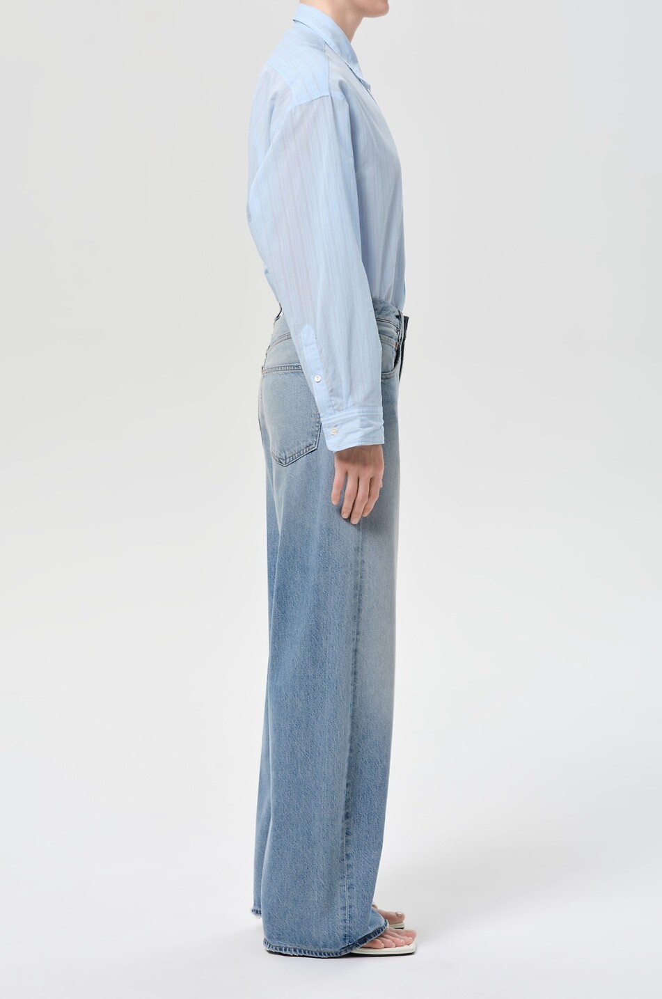 AGOLDE Jean large en denim Low Curve Femme BLEU 4