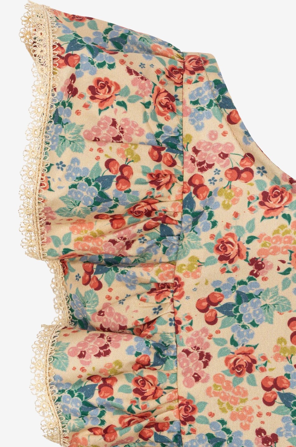 KONGES SLØJD Verbena girl's floral organic cotton cross-back dress Girl MULTI COLOURED 4