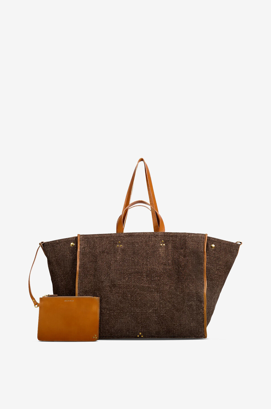 Sac cabas en toile et cuir Léon L