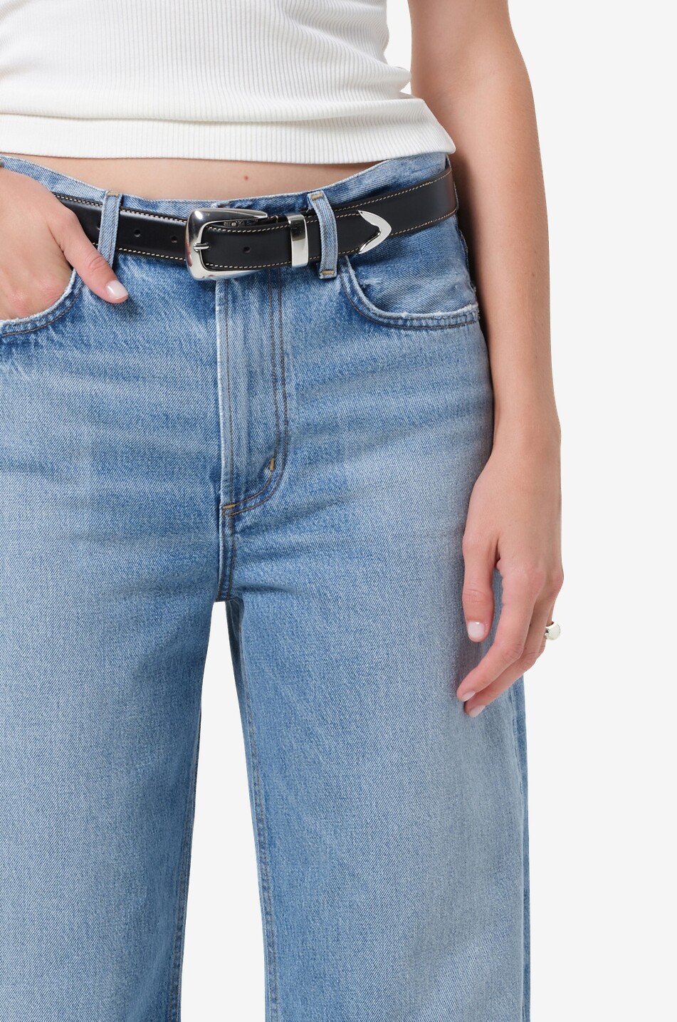 CITIZENS OF HUMANITY Barrel-Leg-Jeans im Used-Look Miro Long Relaxed Cupid Damen HELLBLAU 5