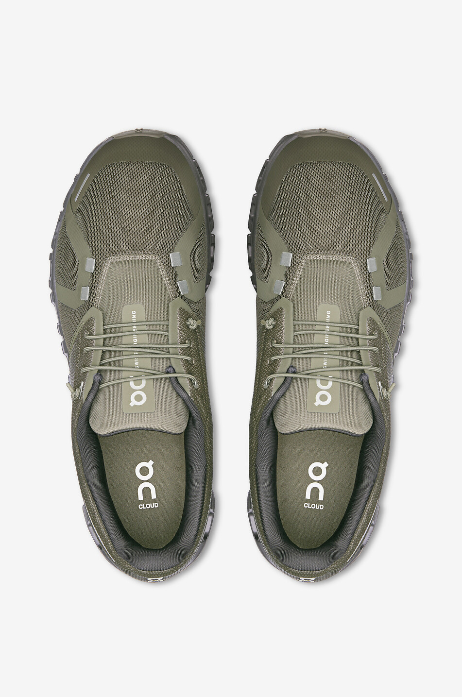 ON Cloud 6 running shoes Men DARK KHAKI 5