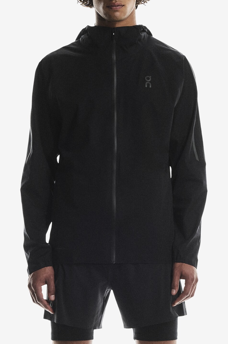 ON Windjacke mit Kapuze aus technischem Material Performance Herren SCHWARZ 2