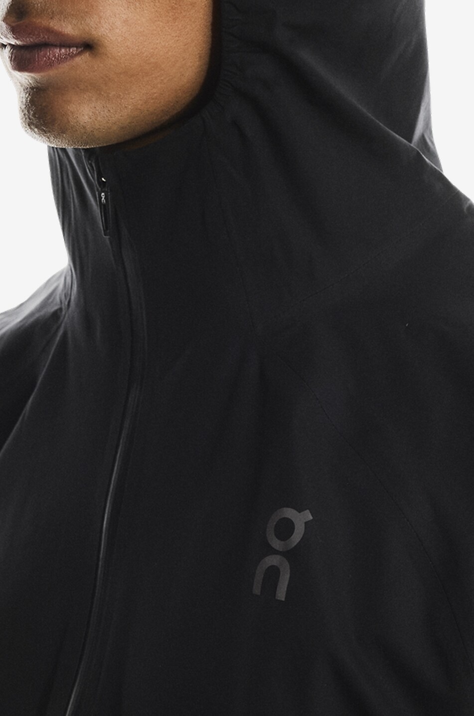 ON Windjacke mit Kapuze aus technischem Material Performance Herren SCHWARZ 7