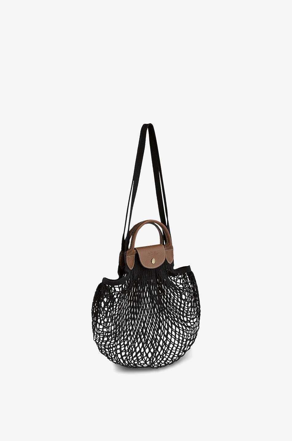 LONGCHAMP Netz-Shoppingtasche Le Pliage Filet Damen SCHWARZ 4