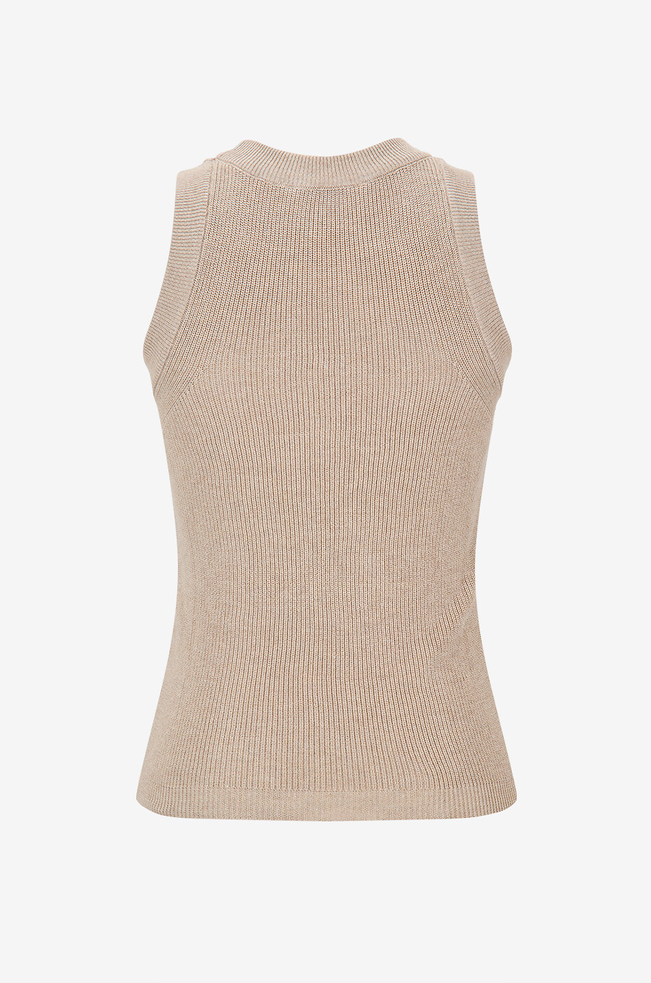 BALZAC PARIS Débardeur en maille côtelée de coton bio Kahn Femme BEIGE 2