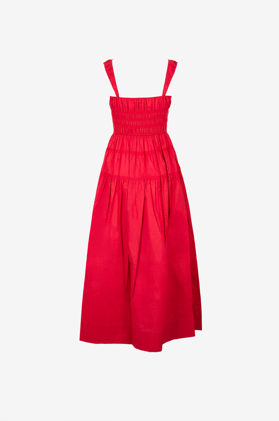 white dress with red bow North Pole Nightgown - White with Red Trims (5-7 Years)