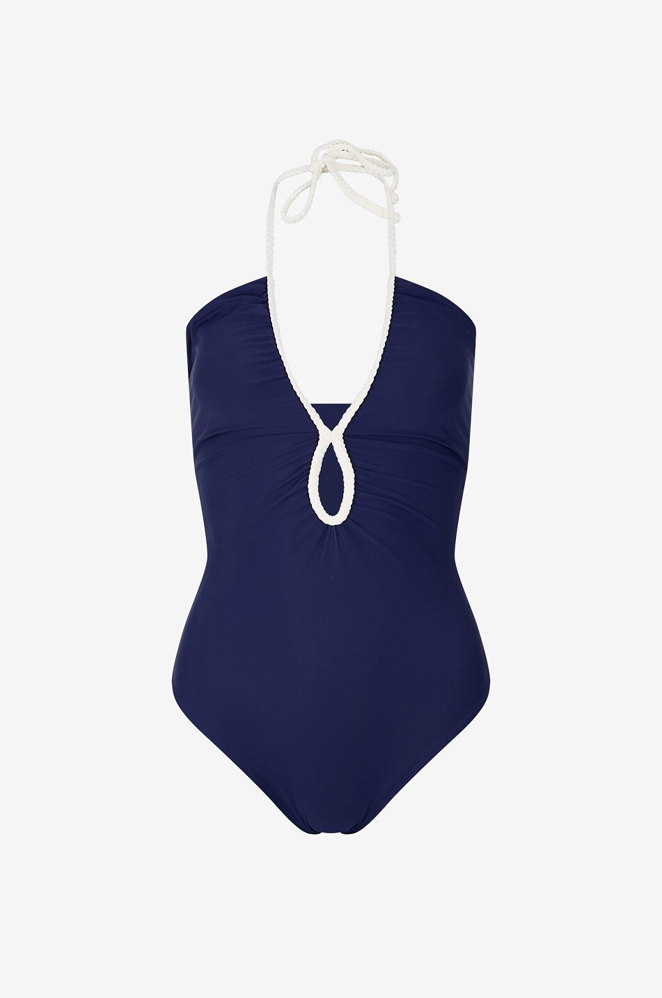 Saint Tropez halter-neck swimsuit with cut-out