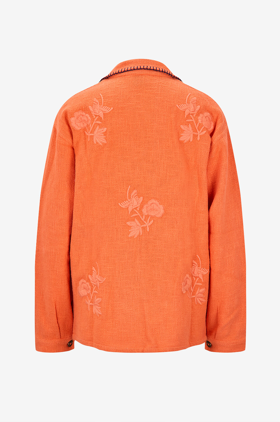 MONOKI Sixties Jacket embroidered cotton lightweight jacket Women ORANGE 2