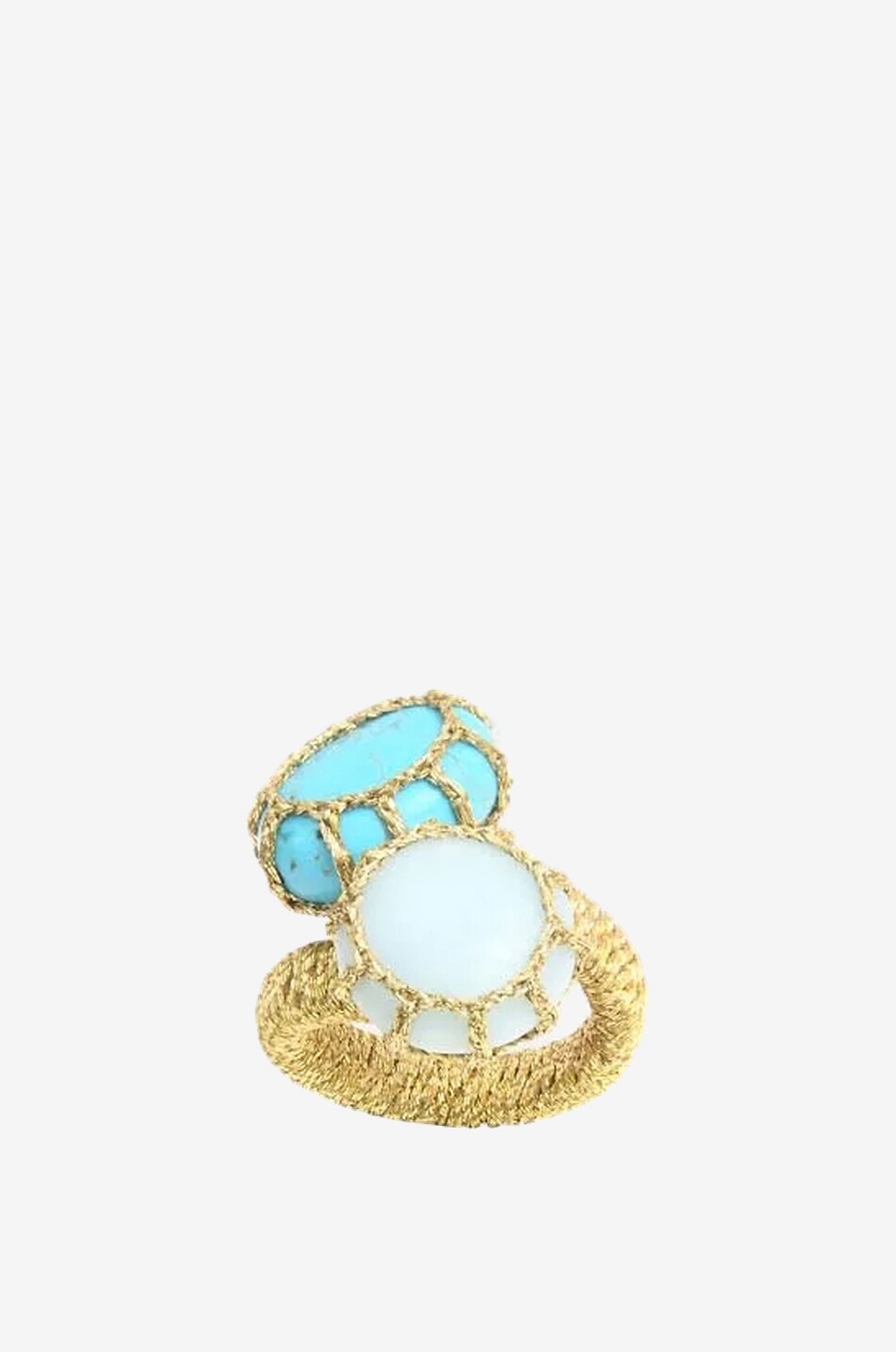 BOKS&BAUM PARIS Bague ouverte ornée de pierres fines Cancun Femme BLEU CLAIR 1
