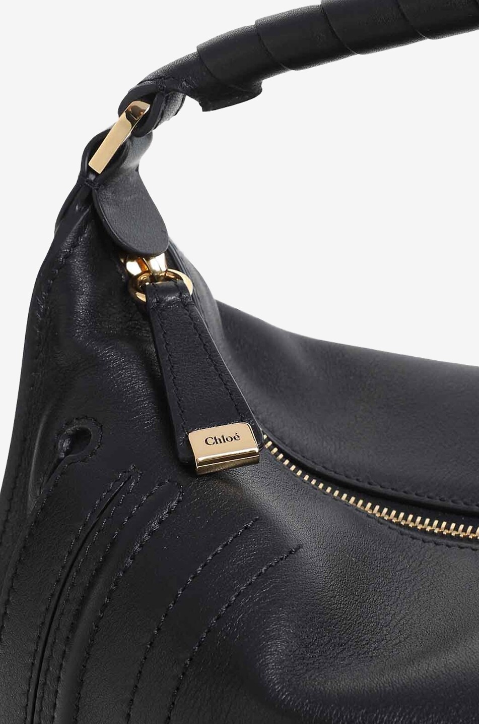 CHLOE Sac porté épaule en cuir Marcie Femme NOIR 3