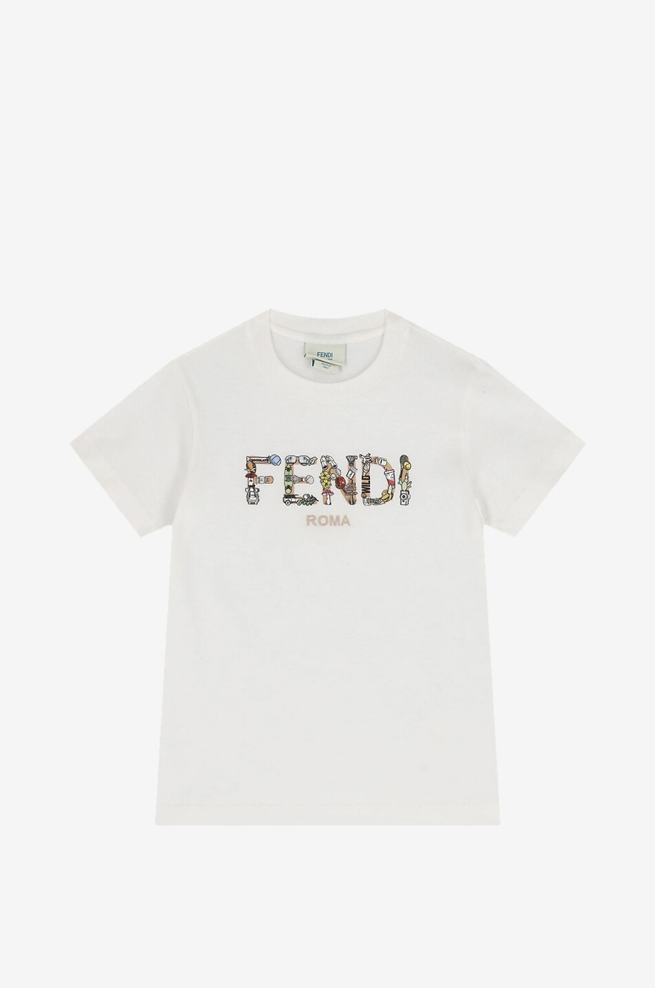 Boy's short-sleeved cotton logo t-shirt