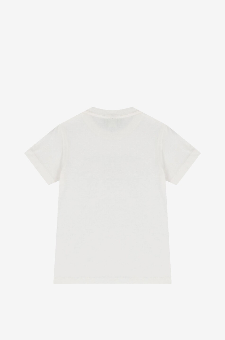 FENDI Boy's short-sleeved cotton logo t-shirt Boy WHITE 2