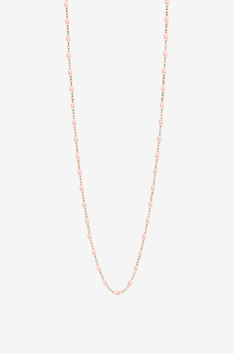 Lange Halskette aus Roségold und Harz Classique Gigi Rose Bébé - 86cm