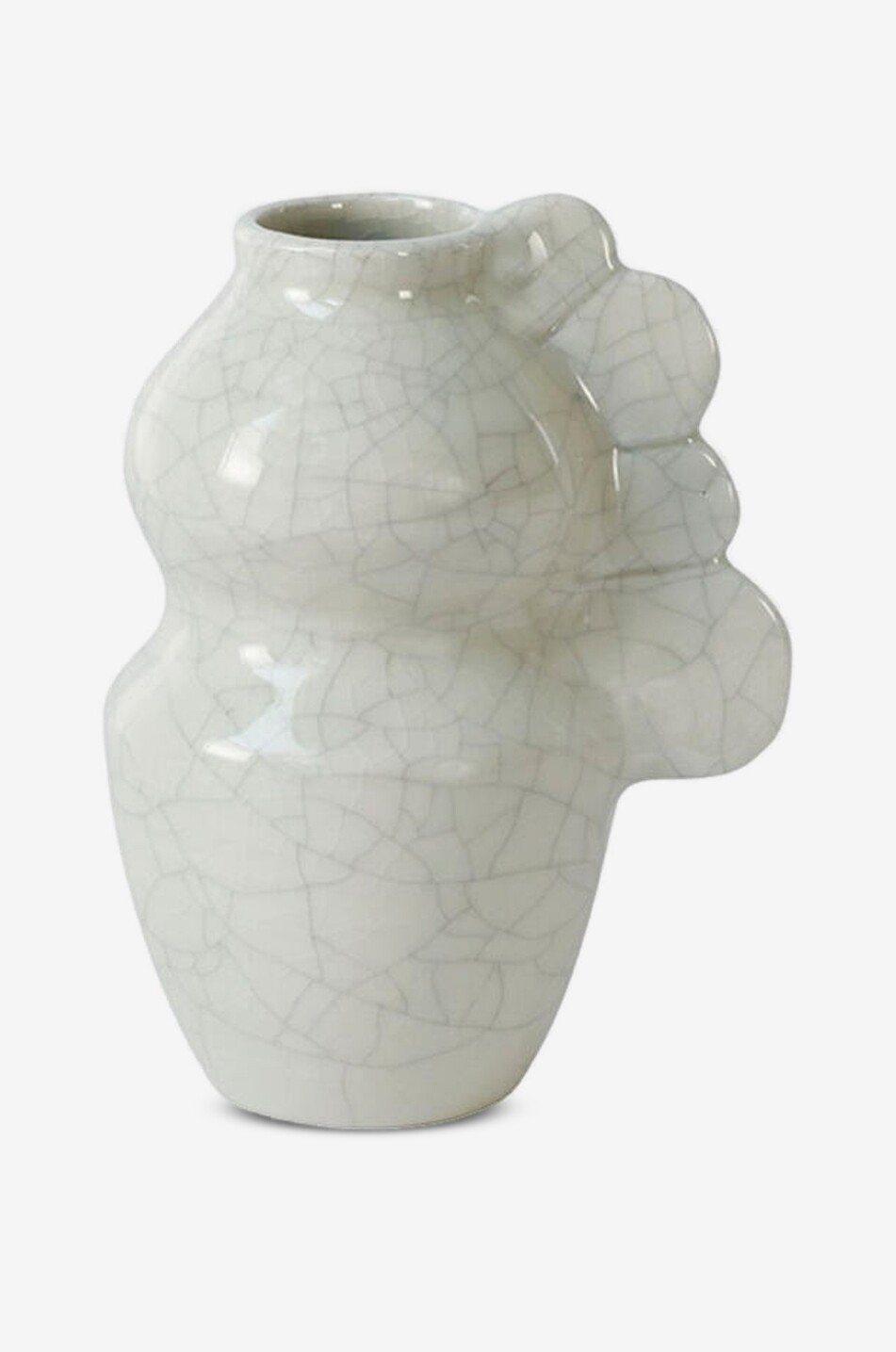 JARS Medee Quartz crackle stoneware vase Home WHITE 1