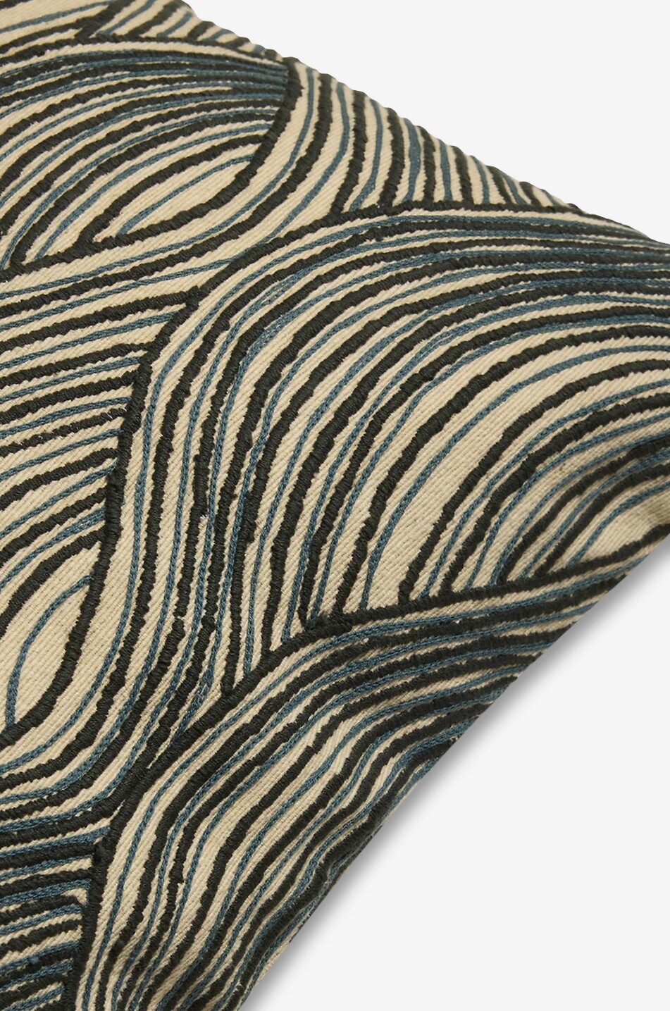 MAISON SARAH LAVOINE Coussin rectangulaire en coton et laine Houle Maison MULTICOLORE2 2